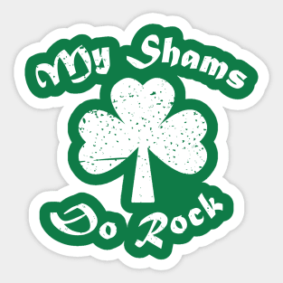 Funny Shamrock Art Sticker